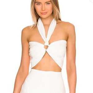 Just Bee Queen Carolina Top White Ecru Size Small